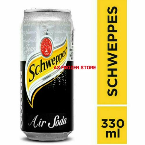 Foto Produk Schweppes Soda Water 330ml / Schwepper Air Soda 330ml 1dus 24pcs dari AS Frozen Store