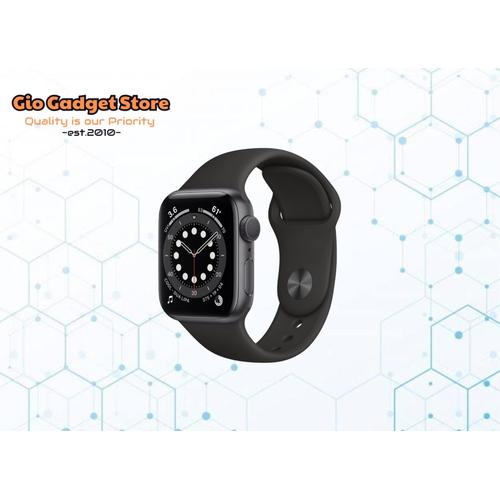 Jual Apple Watch Series 6 40mm Space Gray Aluminium with Black Sport Band -  BLACK SPORTBAND - Kota Medan - Gio Gadget Store Official | Tokopedia