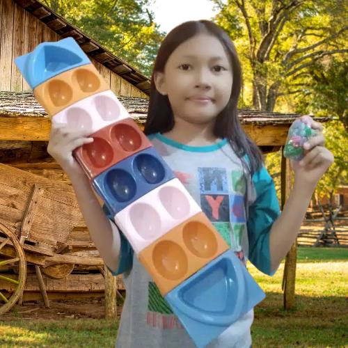 Gambar dakon | congklak pelangi bongkar pasang mainan anak tradisional dari toko mainan toys store Kota Bekasi Tokopedia