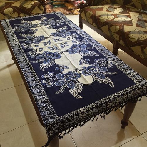 Promo Taplak meja tamu panjang motif batik cap remekan - Hijau - Kota ...