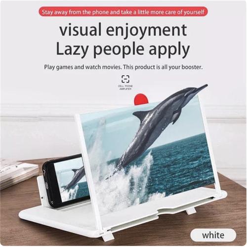 Foto Produk Kaca Pembesar Layar Handphone HP - 10 Inch, Putih dari Origin Aksesoris Hp Official Store