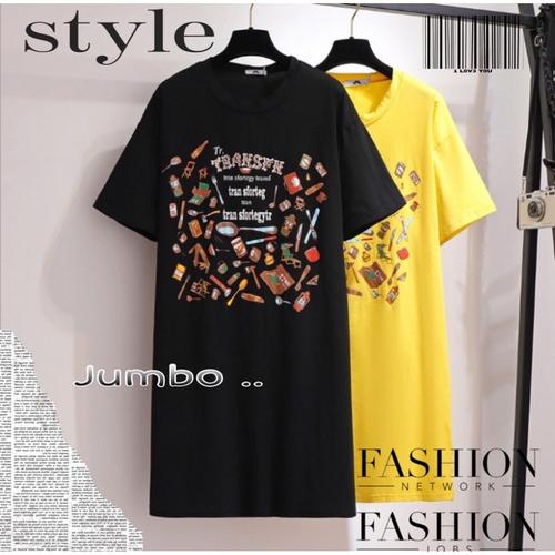 Foto Produk Damai fashion - ASLI JUMBO long dress JUMBO wanita TRANS TRANS FN - Hitam dari LV.co Tanah abang