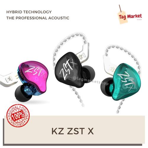Jual KZ ZSTX ZST X Hybrid 1BA+1DD HIFI 