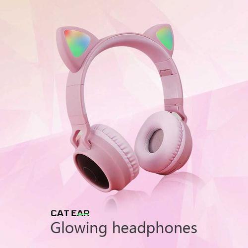 Jual Glowing Headphone Wireless Bluetooth 5.0 Cat Ear RGB Mic BT028C -  Jakarta Pusat - kittyshoper | Tokopedia
