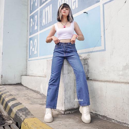 Foto Produk JINISO - Highwaist Loose Jeans 815- 825 HANGOVER - 28 dari JINISO.ID