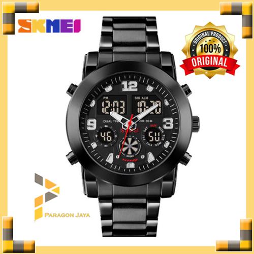 Jual Skmei1642 Jam Tangan Skmei 1642 Pria Sport Mewah Dengan 3 Waktu Hitam  - Jakarta Barat - ParagonJaya | Tokopedia