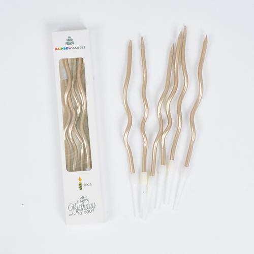 Foto Produk Lilin Spiral Panjang Gold / Silver - champagne dari Pestaphoria