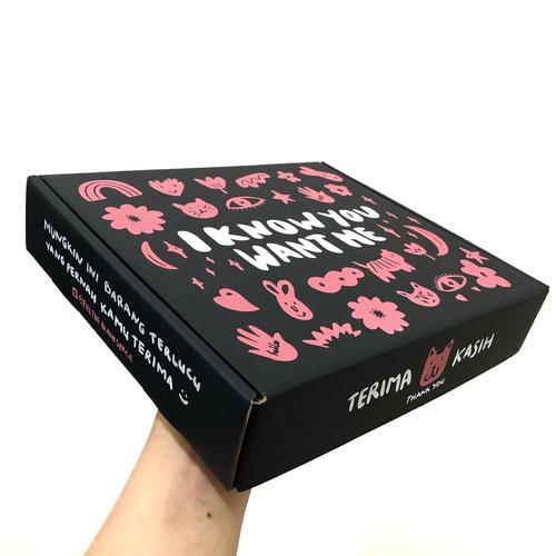 Foto Produk Black Pink Box Packing (Tidak Terima Custom) - Box dirakit dari Fill The Blankspace