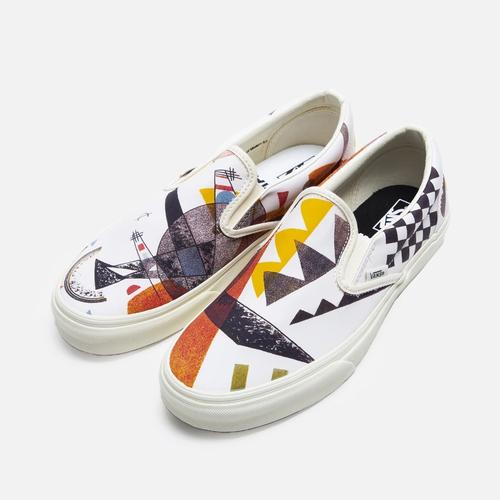 vans orange slip ons