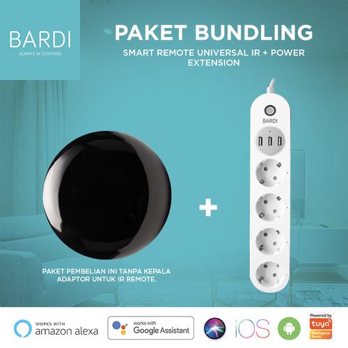 Foto Produk Bundling Ir Remote (Tanpa kepala adaptor) + Extension Power Strip dari Bardi Official Store