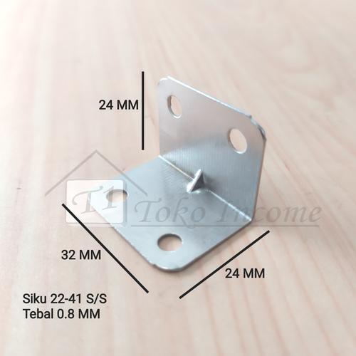 Foto Produk Siku 22-41 S/S Penyangga Rak Kayu Ambalan Stainless Kotak 24 x 24 x 32 dari Toko Income