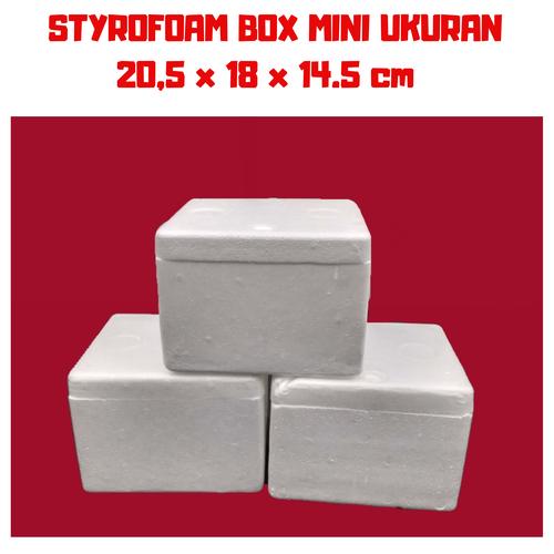 Foto Produk STEROFOAM BOX MINI 3 LITER UKURAN 20 x 18 x 14 cm dari master ikan