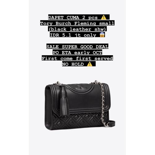 Tory burch fleming small black shw di The Papina Tokopedia
