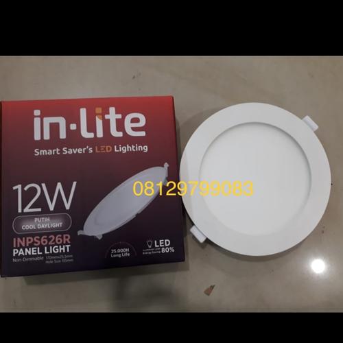 Jual lampu ceiling plafon inbow led panel downlight 12w 12 watt ceiling ...