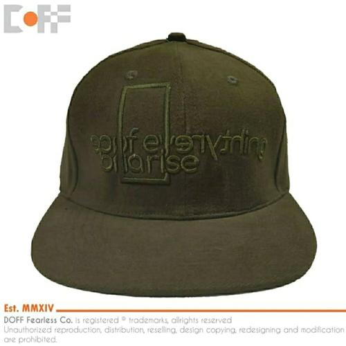 Snapback Cap In Green Army | THE DOFF 