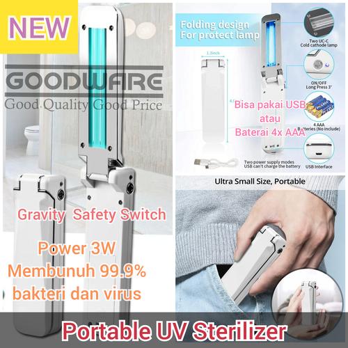 Foto Produk Goodware Sterilizer UV Portabel Lipat Lampu Sterilisasi Anti Corona dari Muri Hobby Sale