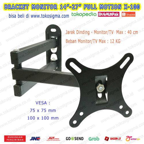 Jual WALL BRACKET FULL MOTION X100 