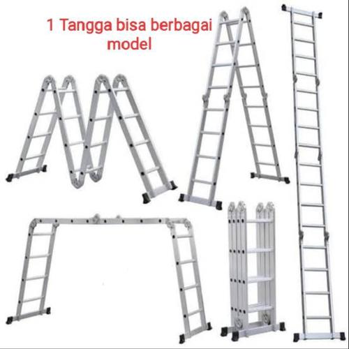 Jual Tangga Lipat Aluminium Multipurpose 5 Fungsi 4 4 Mtr Kota Surabaya Samurai Perkakas Tokopedia
