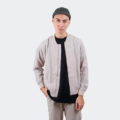 Foto Produk Hubbu Jaket Bomber Pria B02006H Coklat Muda - S dari HUBBU OFFICIAL