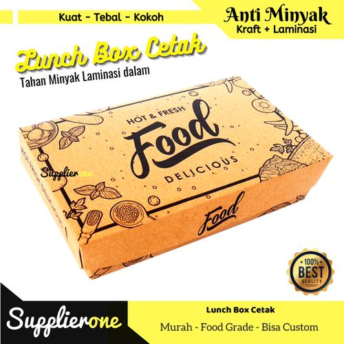 Foto Produk LUNCH BOX/ LUNCH BOX PAPER / PAPER LUNCH BOX / LUNCH BOX CETAK - M dari supplierone
