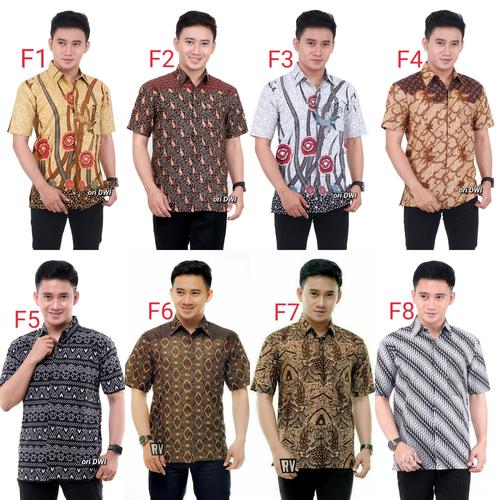 Foto Produk baju batik pria kemeja batik lengan pendek dewasa dari Batik ilmiyah96