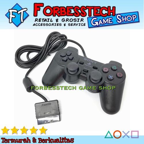 Foto Produk Stik Stick Joystick Gamepad Sony PS2 Playstation 2 Kabel TW - Hitam dari Forbesstech game shop