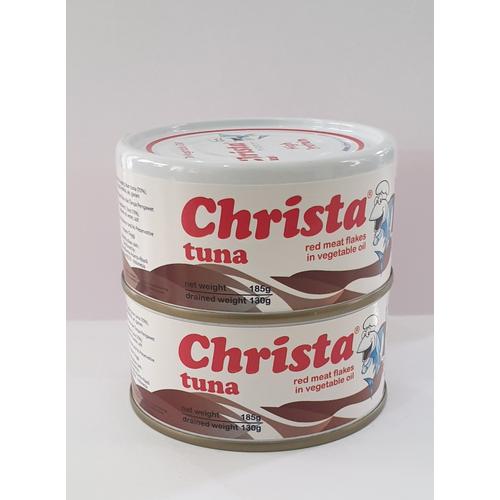 Foto Produk Paket isi 2Christa Tuna - Tuna Red Meat Flakes di dalam kaleng dari Christa Tuna Official