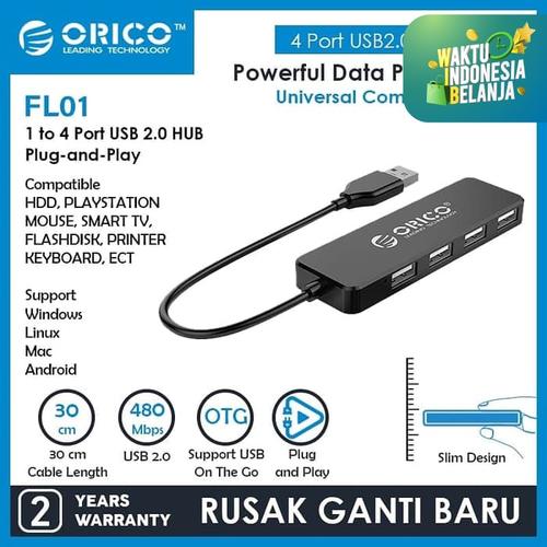Gambar ORICO USB2.0 HUB 4-Port - FL01-FS dari ORICO_NEW undefined Tokopedia