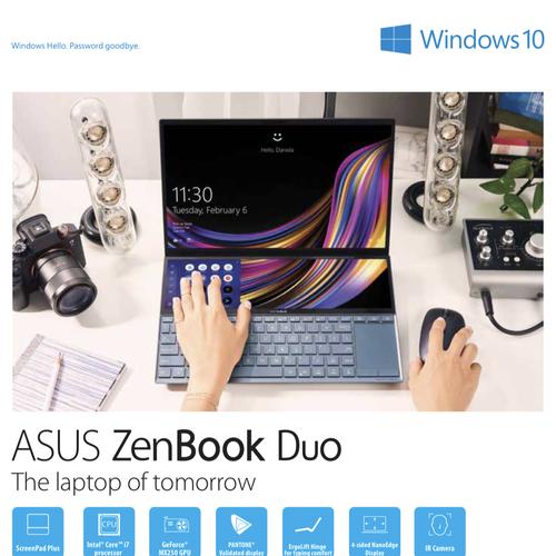 Gambar Asus zenbook duo ux481 i7 10510u 16gb 1tb ssd vga mx 250 baru gres dari azzahracomputer Kota Semarang Tokopedia