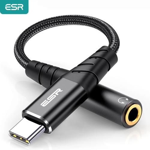 Jual ESR USB C to 3.5mm AUX Headphones 