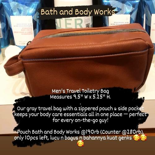 Jual Men's Travel Toiletry Bag Measures 