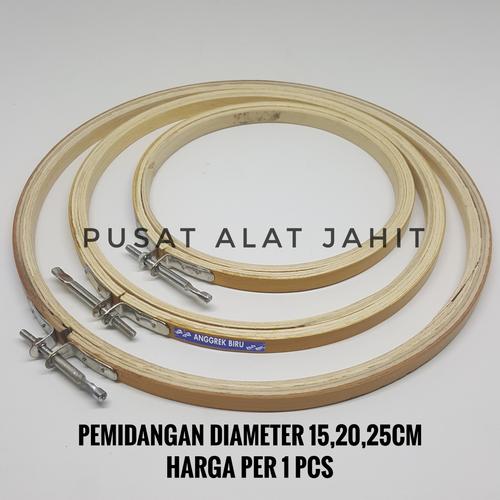 Foto Produk PEMIDANGAN KAYU RING SULAM HOOP KAYU RAM KAYU EMBROIDERY HOOP MIDANGAN - 15 dari Pusat alat jahit dan kerajinan tangan