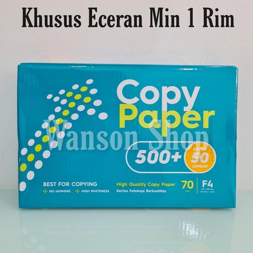 Foto Produk KERTAS HVS F4 FOLIO 70 GR COPY PAPER / KERTAS FOTO COPY F4 FOLIO 70GR dari Wanson-Shop