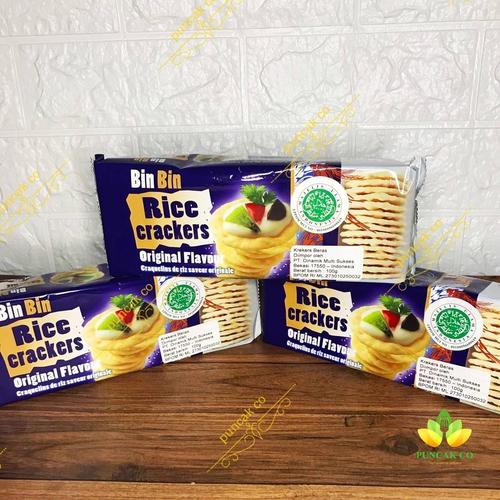 Jual BIN BIN RICE CRACKERS Original Flavor / Biskuit Beras Rasa
