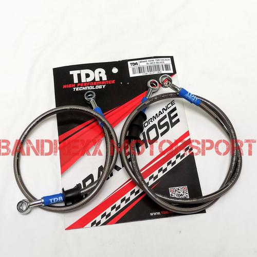 Foto Produk Paket Selang Rem TDR Black Carbon R15-R25-Satria FU-Ninja 250-GSX-MT25 - Silver dari Bandrexx Motorsport