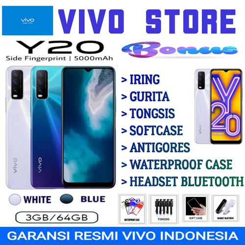 Foto Produk VIVO Y20 RAM 3/64 GB GARANSI RESMI VIVO INDONESIA - white no bonus dari VIVO ST0RE