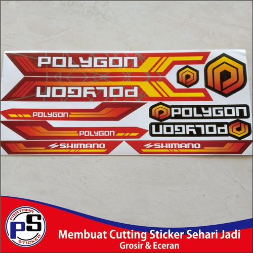 Jual Frame Sticker Decal Sepeda Polygon 2 Kab. Pemalang Pratama