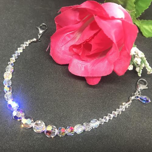 Foto Produk Konektor Pengait Tali Strap Masker Kristal Swarovski Asli Masker Hijab - Merah dari I am Button Art