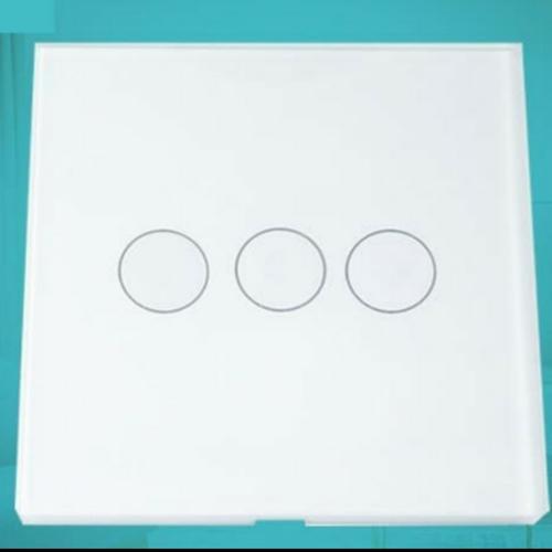 Gambar BARDI Smart Light Switch Touch Wall Switch Saklar Lampu Wifi EU 3 Gang - Putih dari Parts Solution Bandung Kab. Bandung Tokopedia