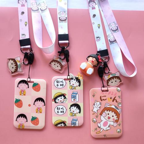 Foto Produk Tempat Kartu Unik / Card Holder Tali Motif Chibi Marukochan Imut dari Alat Tulis Alpha Omega