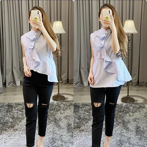 Jual BLOUSE WANITA TERMURAH GL 8934 HNeck Strip Tami - Jakarta Timur -  Lemari Wanita | Tokopedia