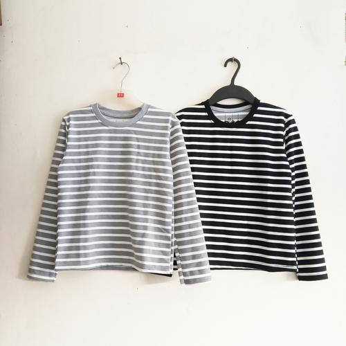 Foto Produk BLACK STRIPE LS / KAOS ANAK MURAH / BAJU ANAK MURAH - Hitam dari Katie Fung Stuff