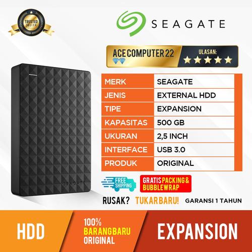 Foto Produk HDD EXPANSION SEAGATE 500GB - EXTERNAL HARDDISK HDD ORIGINAL dari ACE COMPUTER 22