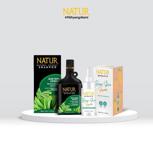 Foto Produk Natur Miracle Renew Skin Face Serum & Natur Shampoo dari AZALEA OFFICIAL STORE