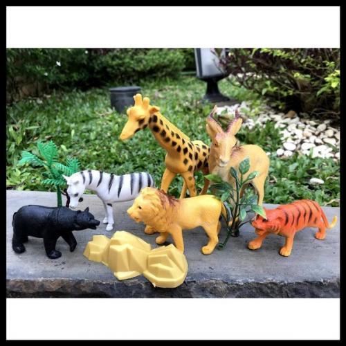 Foto Produk MAINAN MINIATUR HEWAN KARET ISI 6 dari i do my hobbies