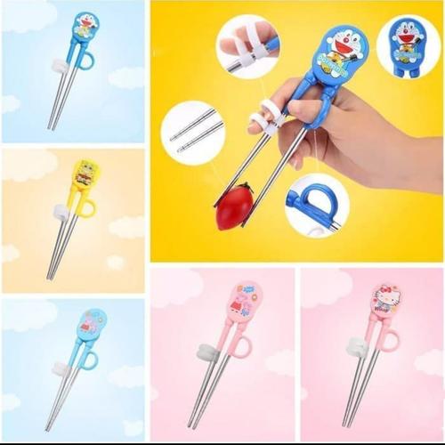 Foto Produk Sumpit Anak Karakter / Sumpit Anak Belajar Makan Model Kartun dari ong star acc