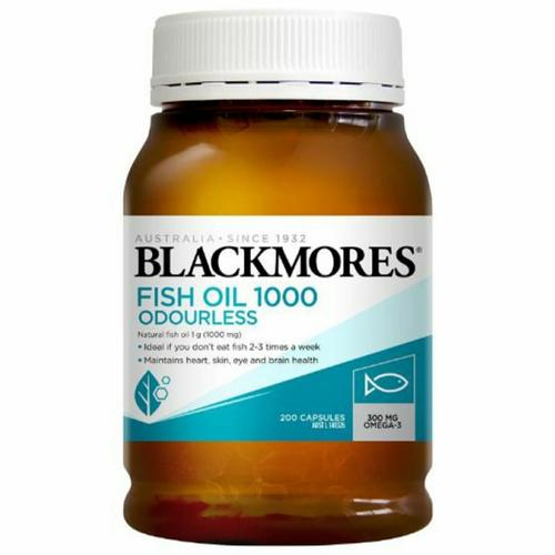 Jual blackmores fish oil odourless minyak ikan omega 3 1000mg 1000 mg 200 -  Kab. Bandung Barat - Healing Hands | Tokopedia