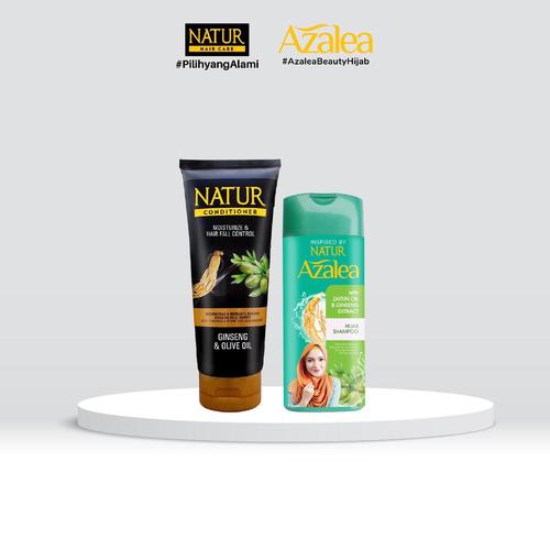Foto Produk Azalea Hijab Shampoo 180 ML & Natur Conditioner 165 ml dari AZALEA OFFICIAL STORE