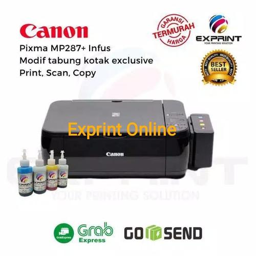 Foto Produk Printer Canon Pixma Mp287 + infus tabung Kotak - Tinta Standar dari Exprint online