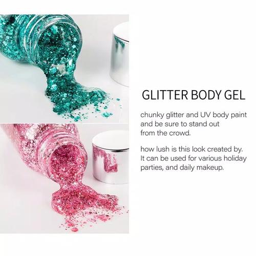 Promo Face Body Painting Glitter HANDAIYAN Face Body Glitter Cream Gel